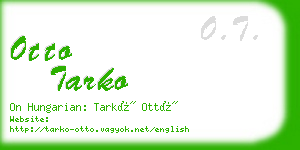 otto tarko business card